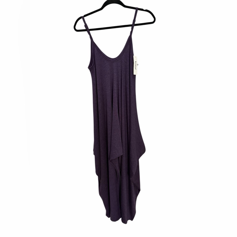 Three Bird Nest Boho Harem Jumpsuit - Purple Knit - Size Small - NWT